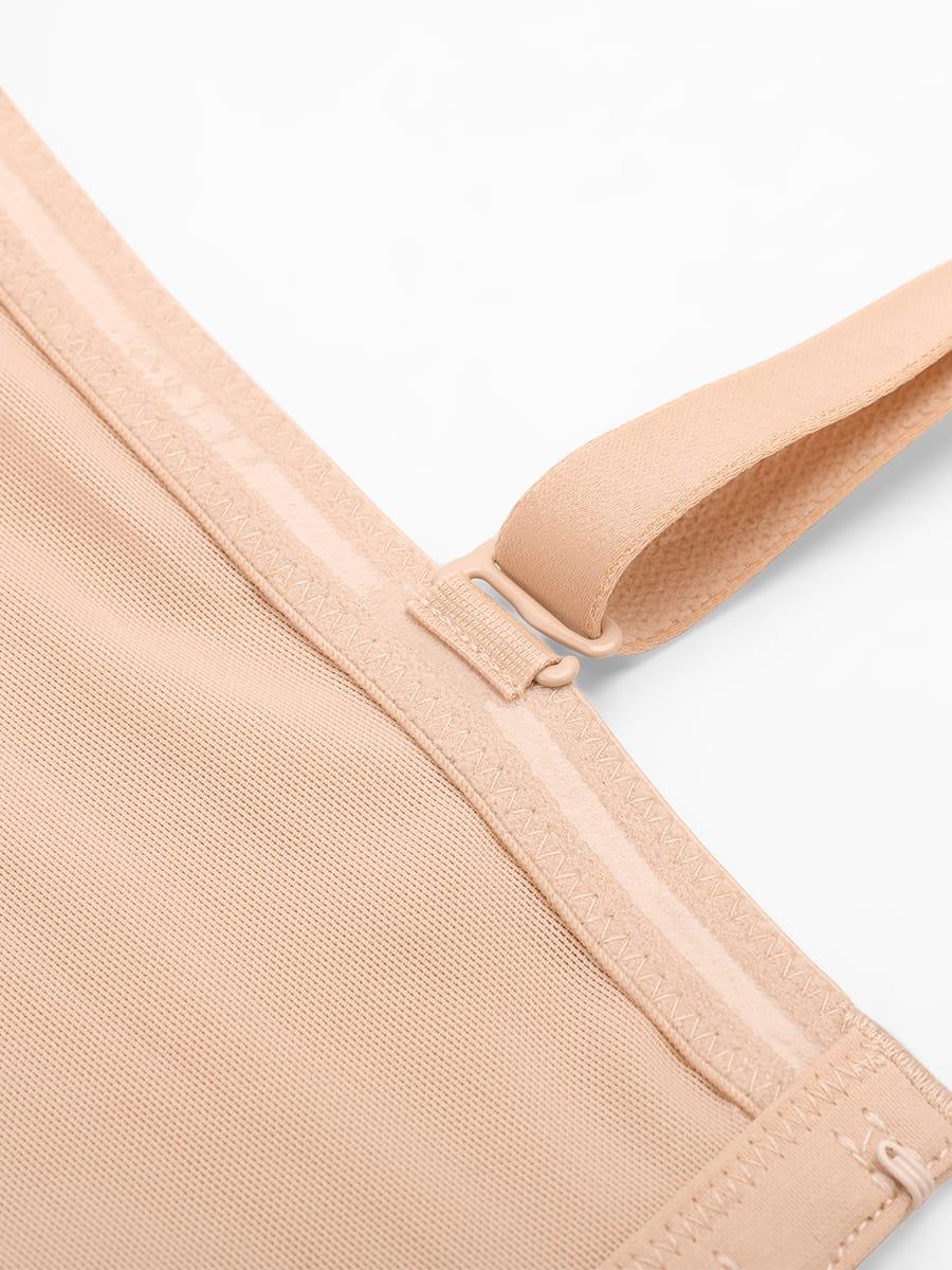 Strapless Half Cup Underwire Bra Wide Back Strong Support Everyday Wear -