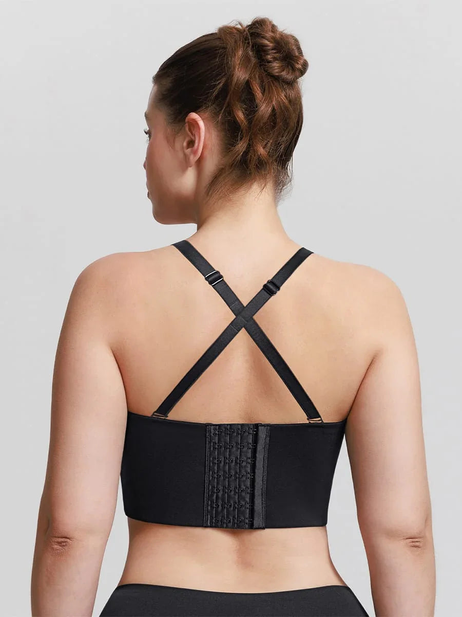 Strapless Half Cup Underwire Bra Wide Back Strong Support Everyday Wear -