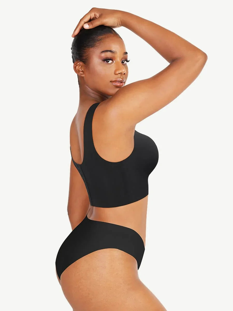 Wholesale Fitted V-Neck Seamless Bra Tank Top -