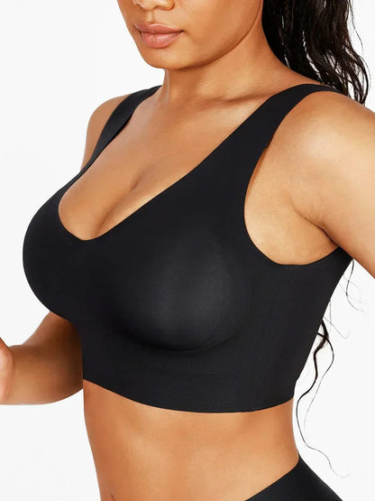 Wholesale Fitted V-Neck Seamless Bra Tank Top -