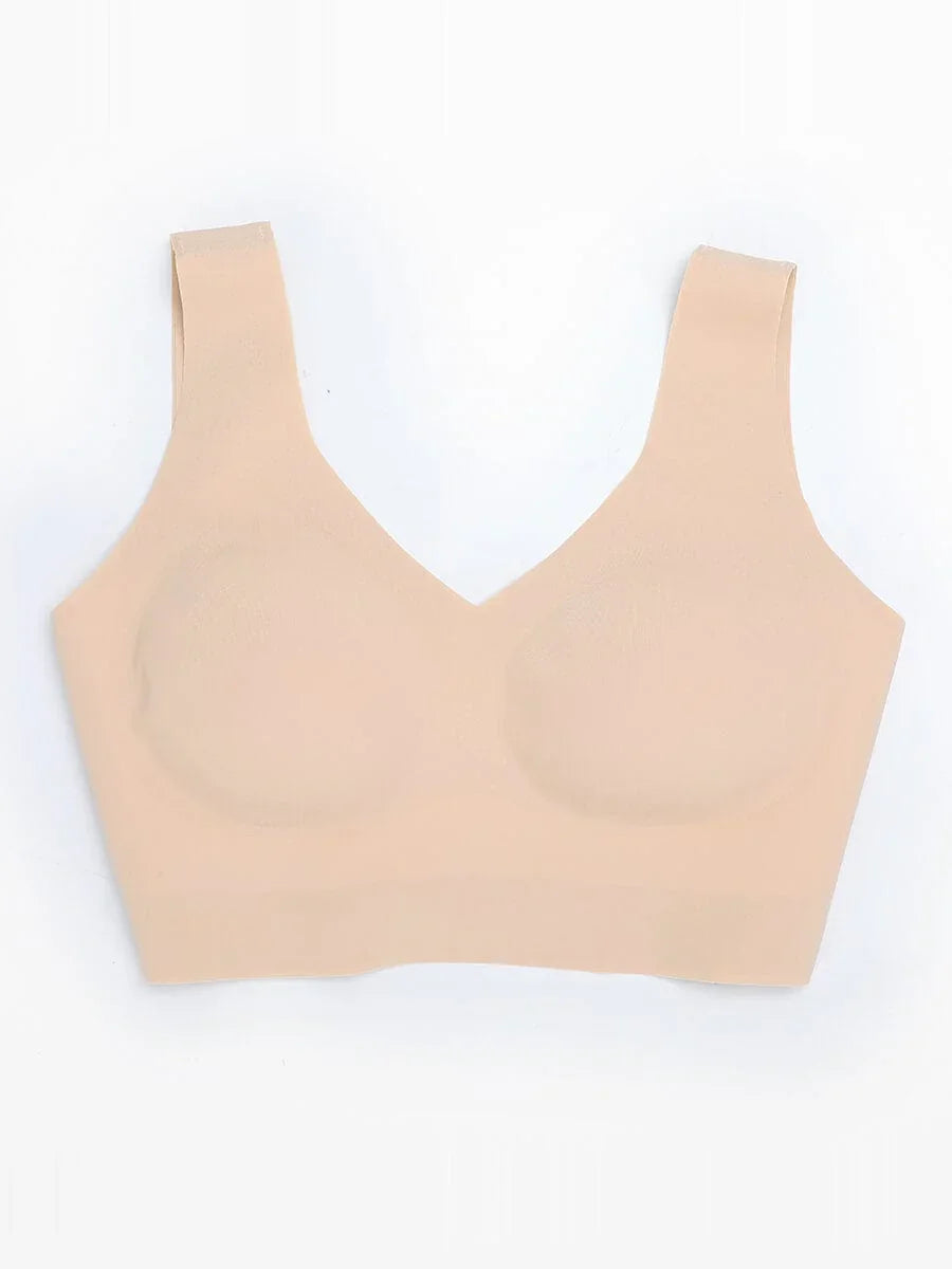 Wholesale Fitted V-Neck Seamless Bra Tank Top -