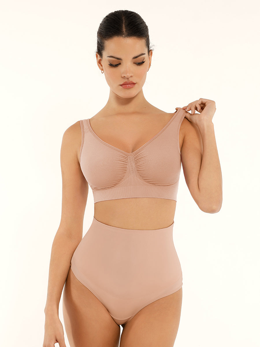 Seamless Shaping Bust Support Wider Back Bra