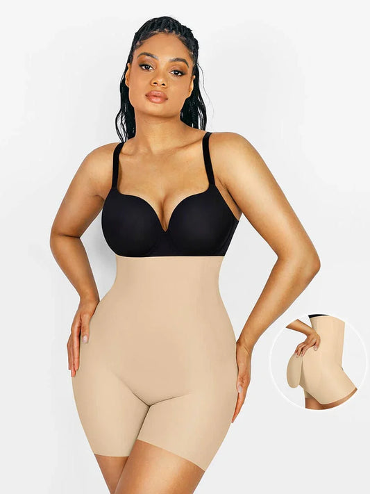 Wholesale High Waist Air Slim Butt Lifter Built-in Removable Buttock Pads -