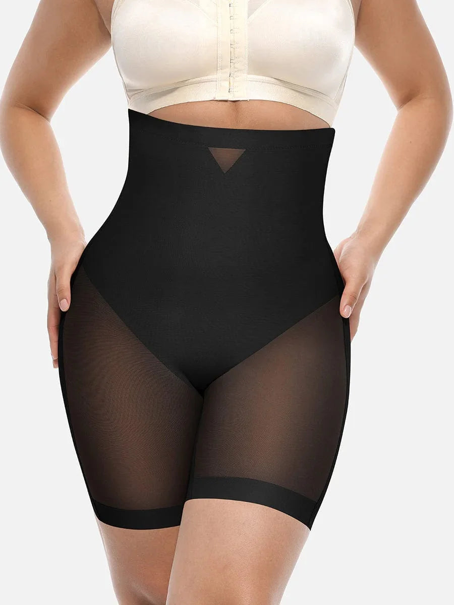 Wholesale High-Waisted Butt Lift & Slimming Mid-Thigh Shaper Shorts -