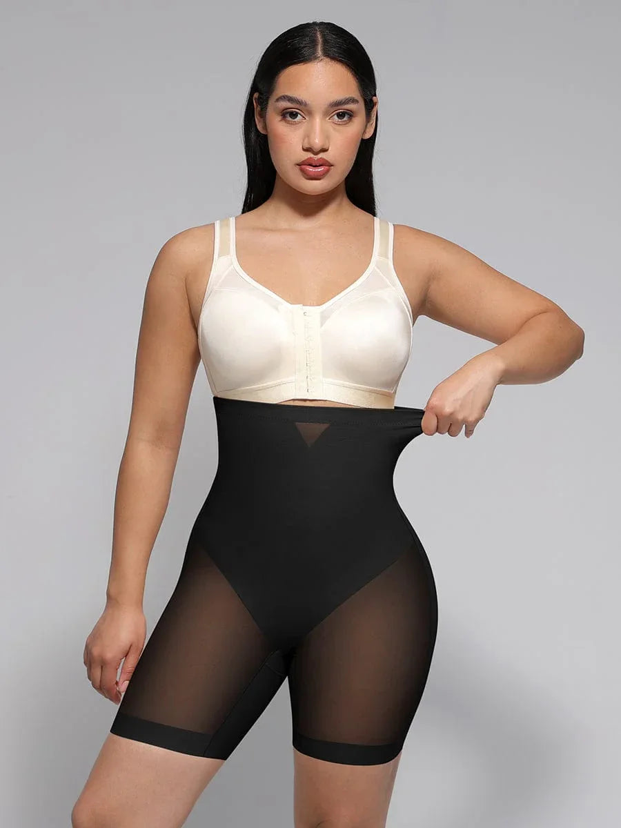 Wholesale High-Waisted Butt Lift & Slimming Mid-Thigh Shaper Shorts -