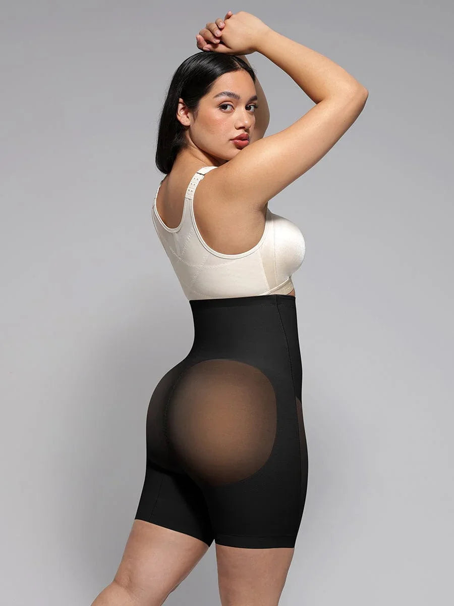 Wholesale High-Waisted Butt Lift & Slimming Mid-Thigh Shaper Shorts -