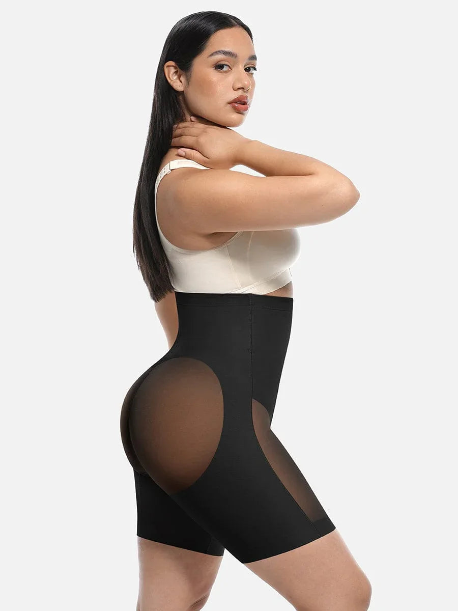 Wholesale High-Waisted Butt Lift & Slimming Mid-Thigh Shaper Shorts -