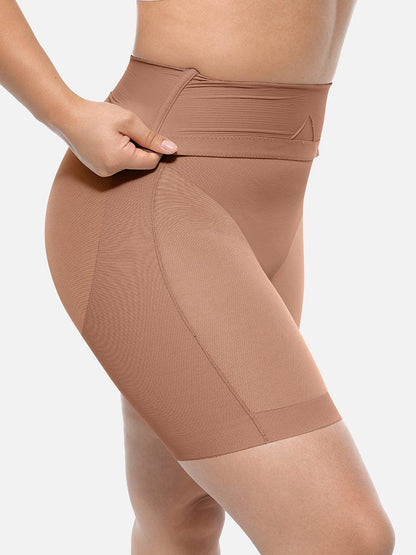 Wholesale High-Waisted Butt Lift & Slimming Mid-Thigh Shaper Shorts -