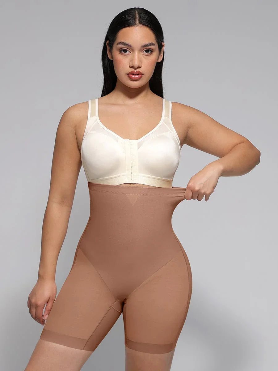 Wholesale High-Waisted Butt Lift & Slimming Mid-Thigh Shaper Shorts -