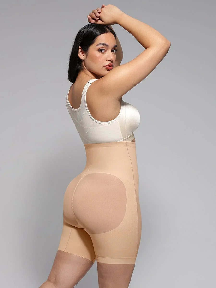 Wholesale High-Waisted Butt Lift & Slimming Mid-Thigh Shaper Shorts -