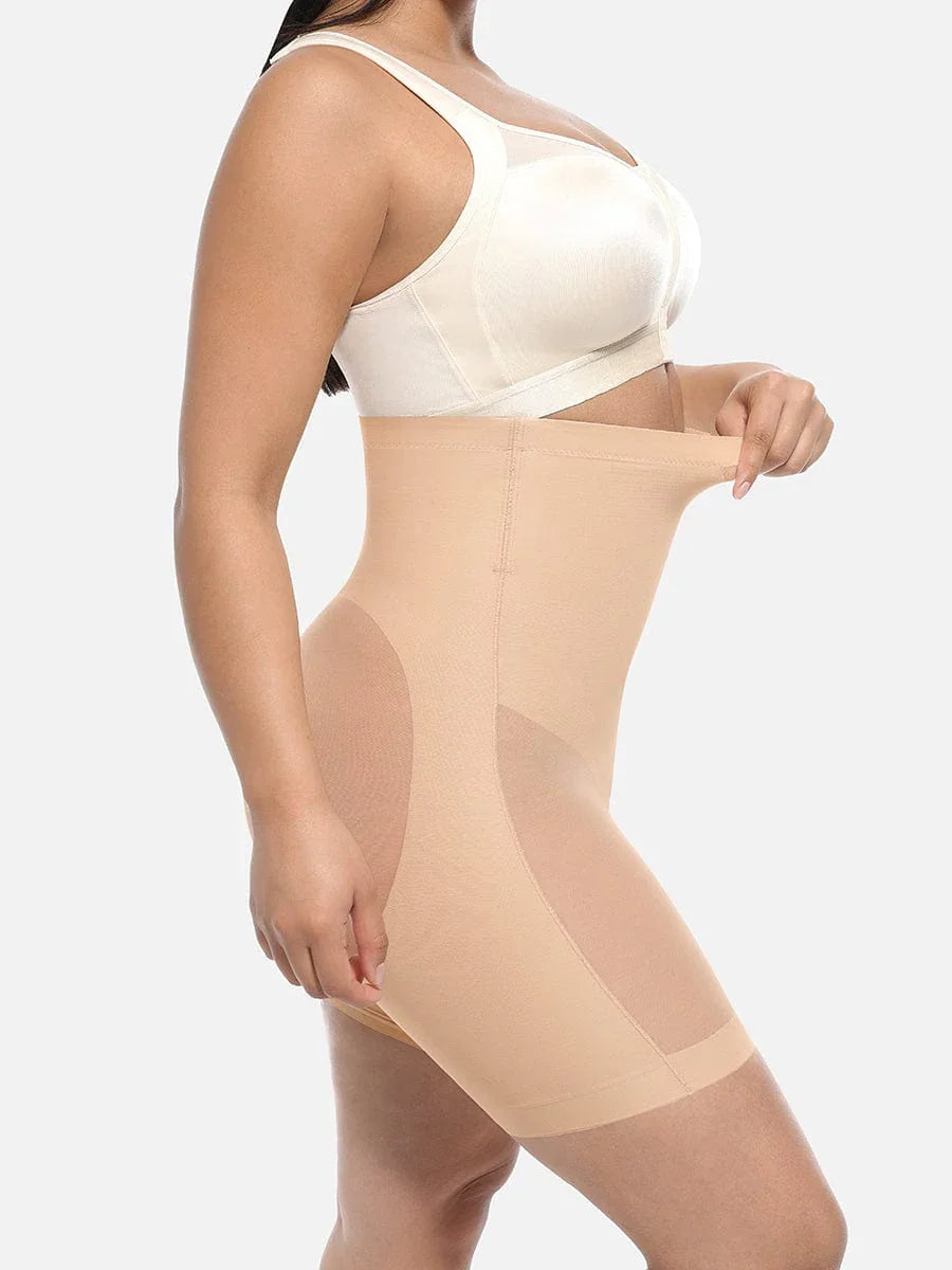Wholesale High-Waisted Butt Lift & Slimming Mid-Thigh Shaper Shorts -