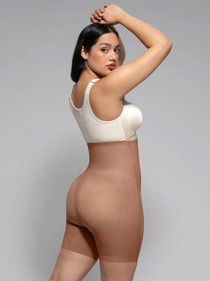 Wholesale High-Waisted Butt Lift & Slimming Mid-Thigh Shaper Shorts -