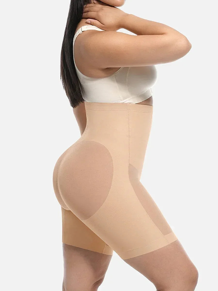 Wholesale High-Waisted Butt Lift & Slimming Mid-Thigh Shaper Shorts -
