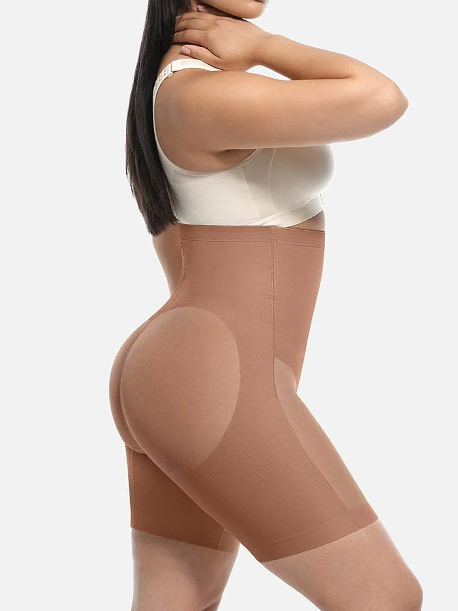 Wholesale High-Waisted Butt Lift & Slimming Mid-Thigh Shaper Shorts -