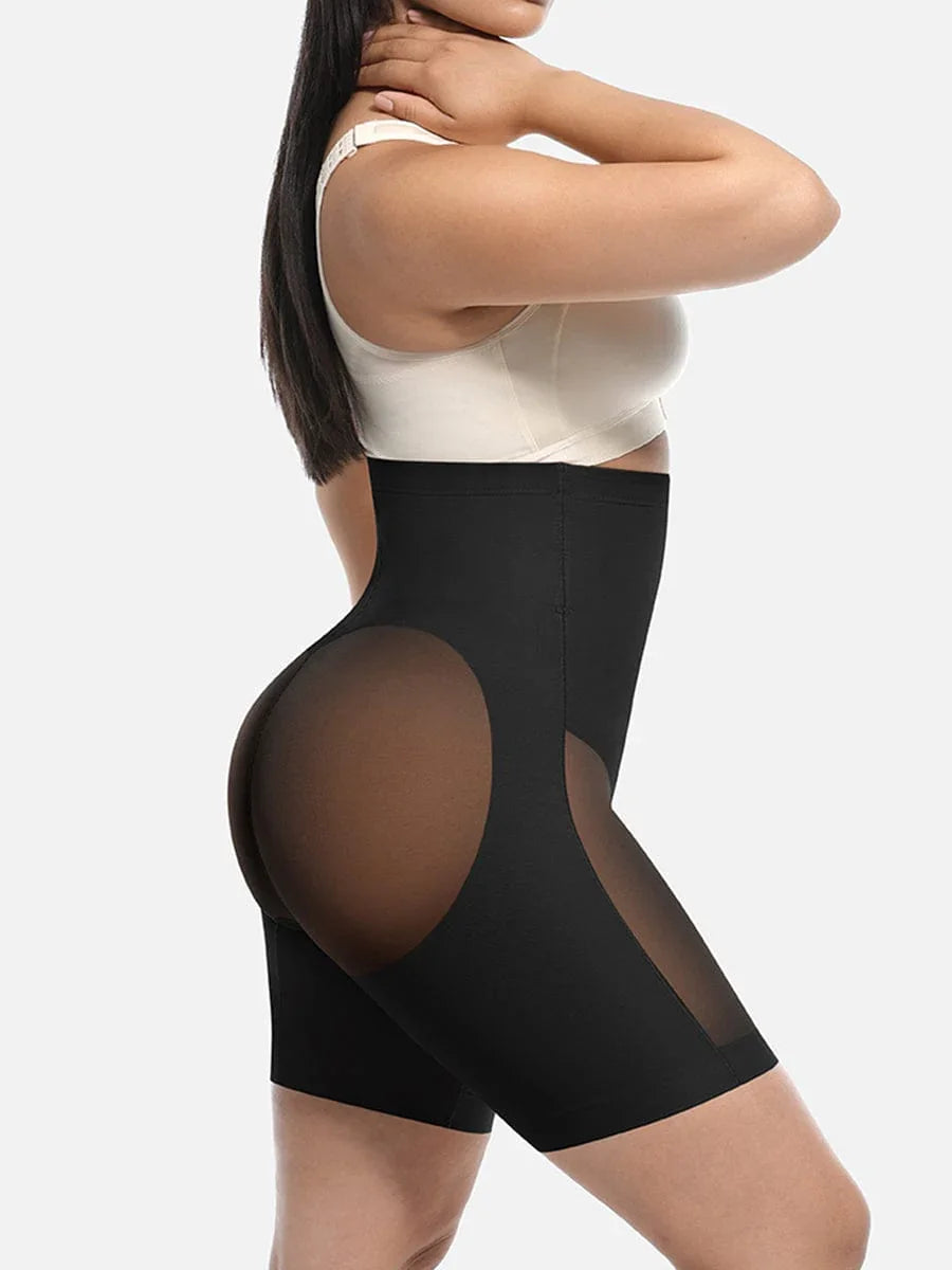 Wholesale High-Waisted Butt Lift & Slimming Mid-Thigh Shaper Shorts -