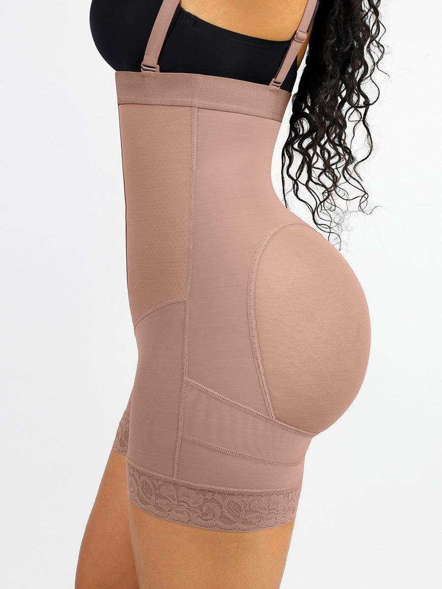 Sexy Lace Firm Compression Latex Buttocks Lifting Shapewear -