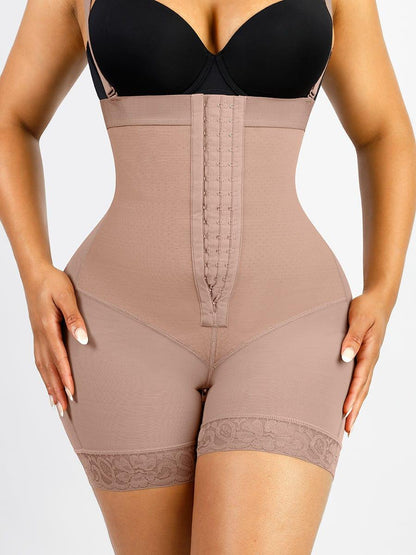 Sexy Lace Firm Compression Latex Buttocks Lifting Shapewear -