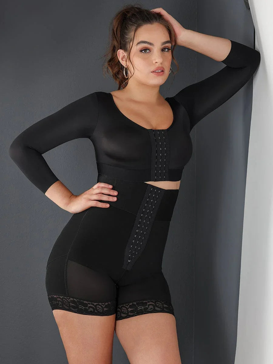 Wholesale 3-bones Triple-breasted High-waisted Elastic Body Butt Lifter -