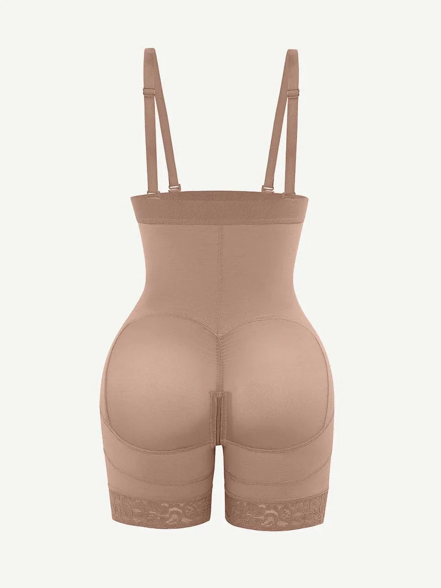 Sexy Lace Firm Compression Latex Buttocks Lifting Shapewear -
