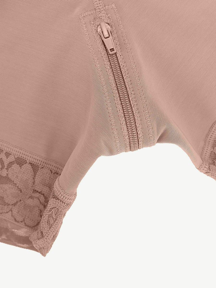 Sexy Lace Firm Compression Latex Buttocks Lifting Shapewear -