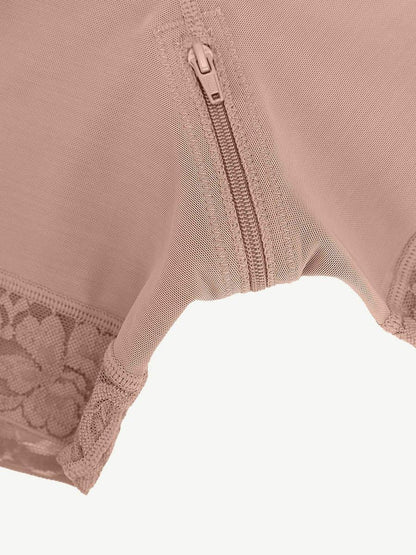 Sexy Lace Firm Compression Latex Buttocks Lifting Shapewear -