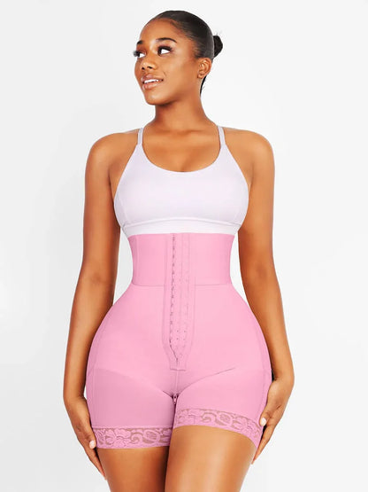 Wholesale 3-bones Triple-breasted High-waisted Elastic Body Butt Lifter -