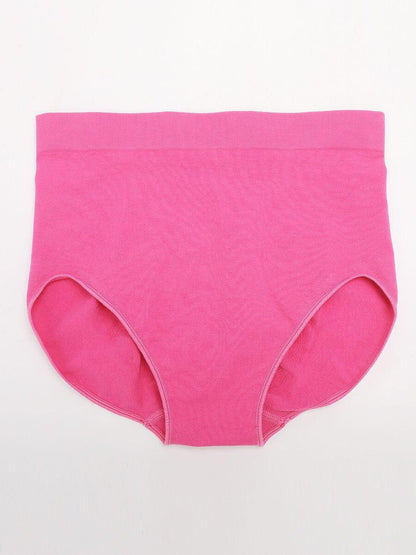Wholesale Seamless Mid Waist Tummy Control Antibacterial Peach Hip Brief -