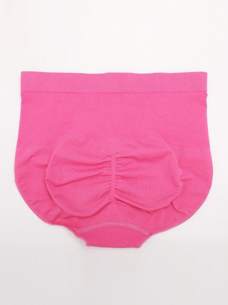 Wholesale Seamless Mid Waist Tummy Control Antibacterial Peach Hip Brief -