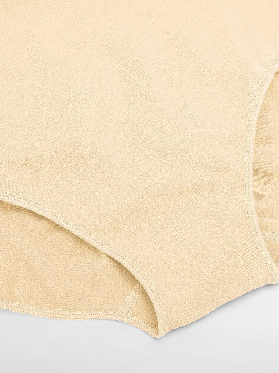 Wholesale Seamless Mid Waist Tummy Control Antibacterial Peach Hip Brief -