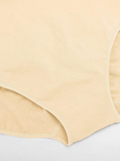 Wholesale Seamless Mid Waist Tummy Control Antibacterial Peach Hip Brief -