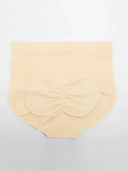 Wholesale Seamless Mid Waist Tummy Control Antibacterial Peach Hip Brief -
