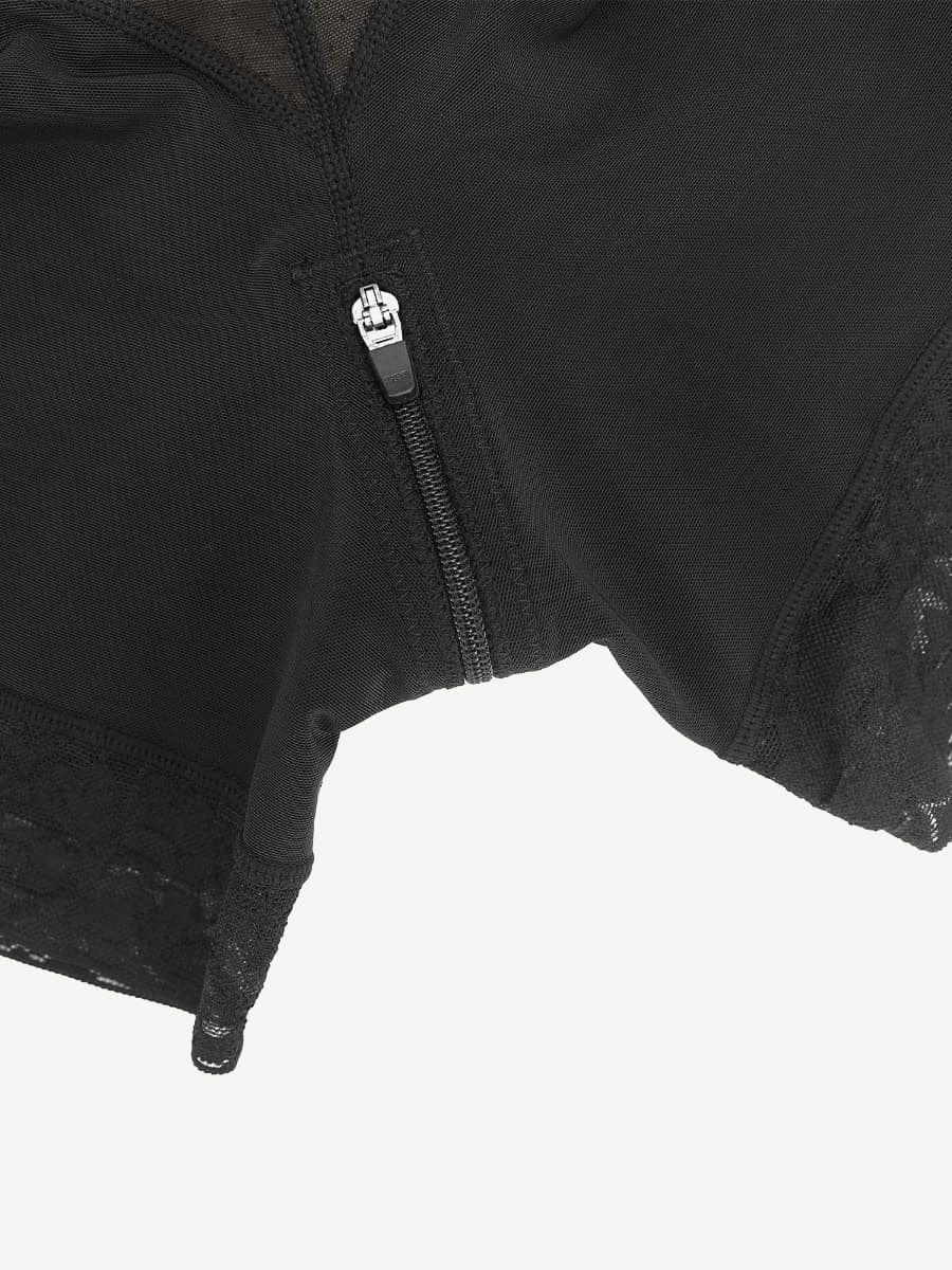 Sexy Lace Firm Compression Latex Buttocks Lifting Shapewear -