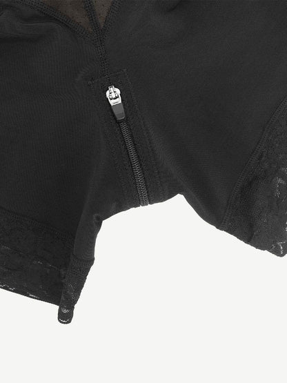 Sexy Lace Firm Compression Latex Buttocks Lifting Shapewear -