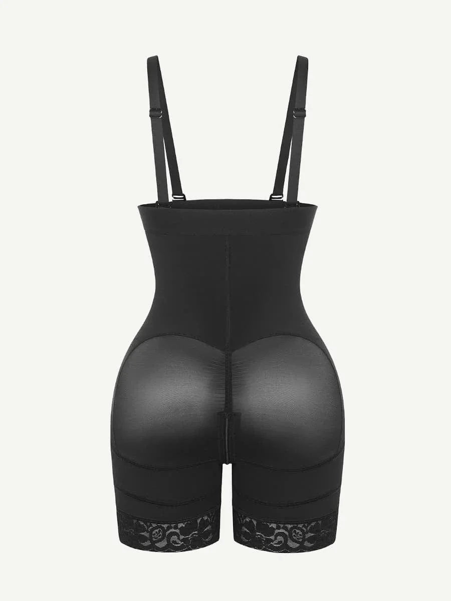 Sexy Lace Firm Compression Latex Buttocks Lifting Shapewear -
