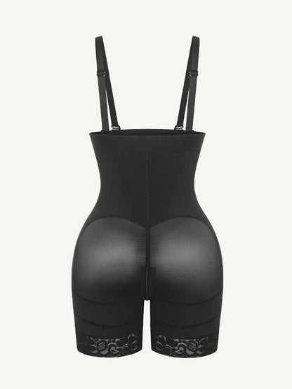 Sexy Lace Firm Compression Latex Buttocks Lifting Shapewear -