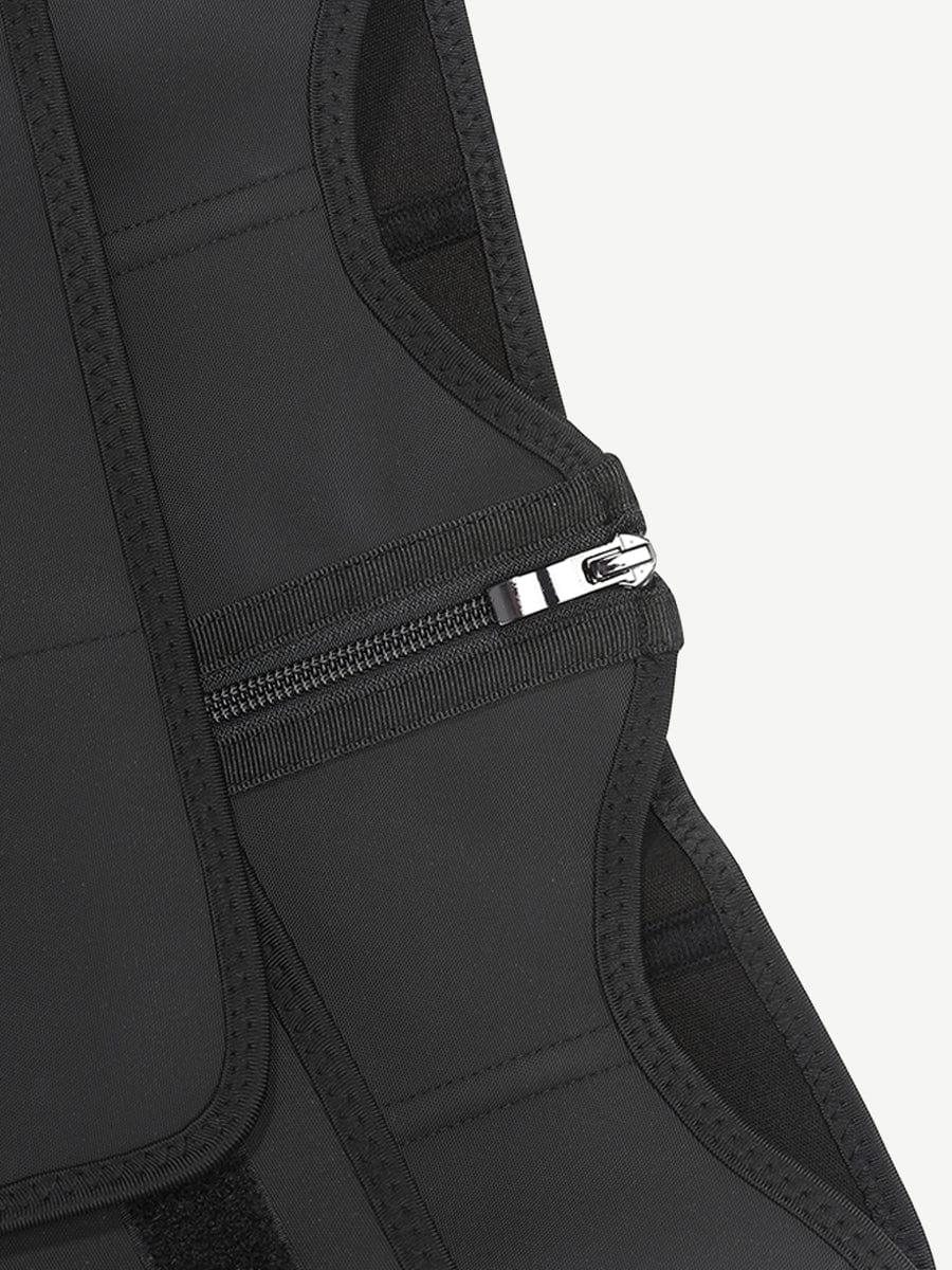 Wholesale Black Bust Support Latex Waist Trainer With Belt Firm Control -