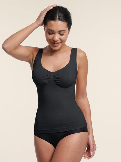 Seamless Bust Support Waist & Abdomen Control Shape Tank Top -