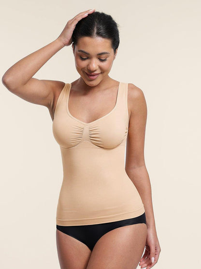 Seamless Bust Support Waist & Abdomen Control Shape Tank Top -