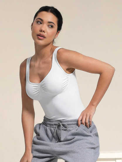 Seamless Bust Support Waist & Abdomen Control Shape Tank Top -