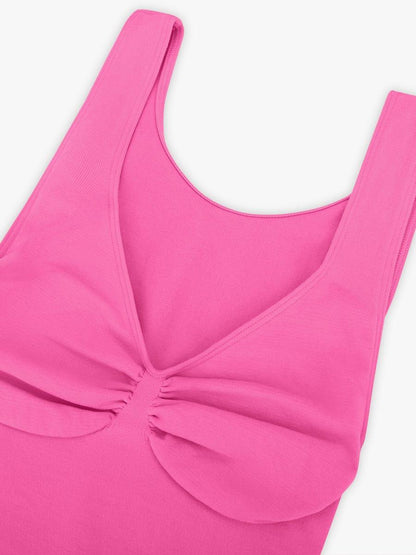 Seamless Bust Support Waist and Abdomen Control Thong Bodysuit -