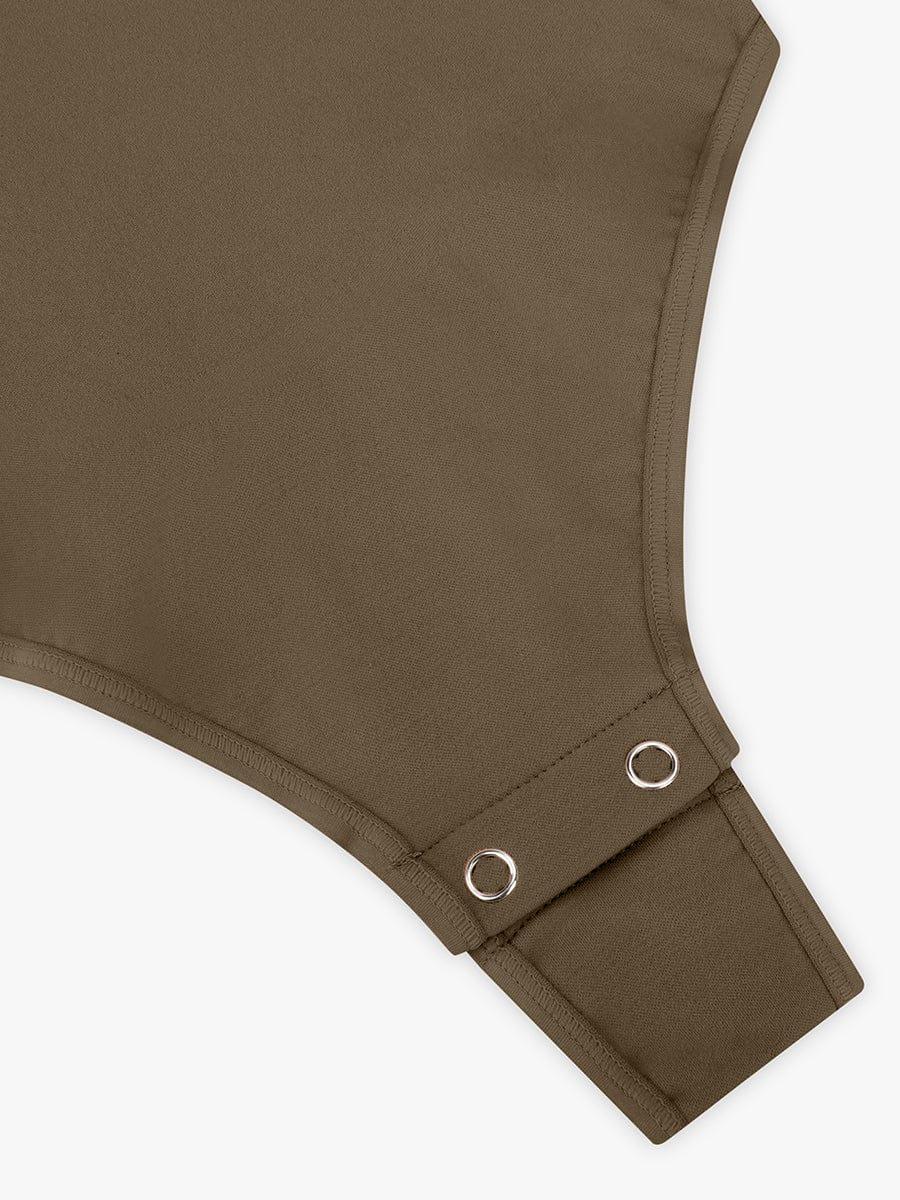 Seamless Bust Support Waist and Abdomen Control Thong Bodysuit -