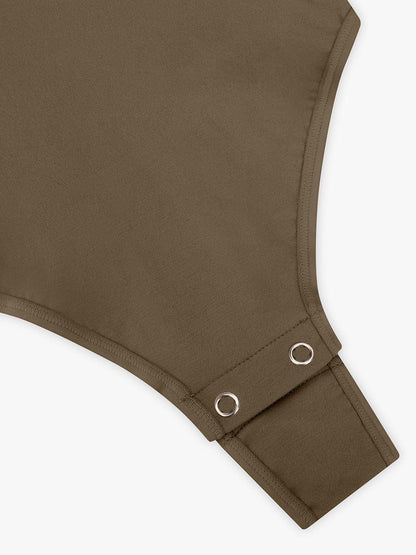 Seamless Bust Support Waist and Abdomen Control Thong Bodysuit -
