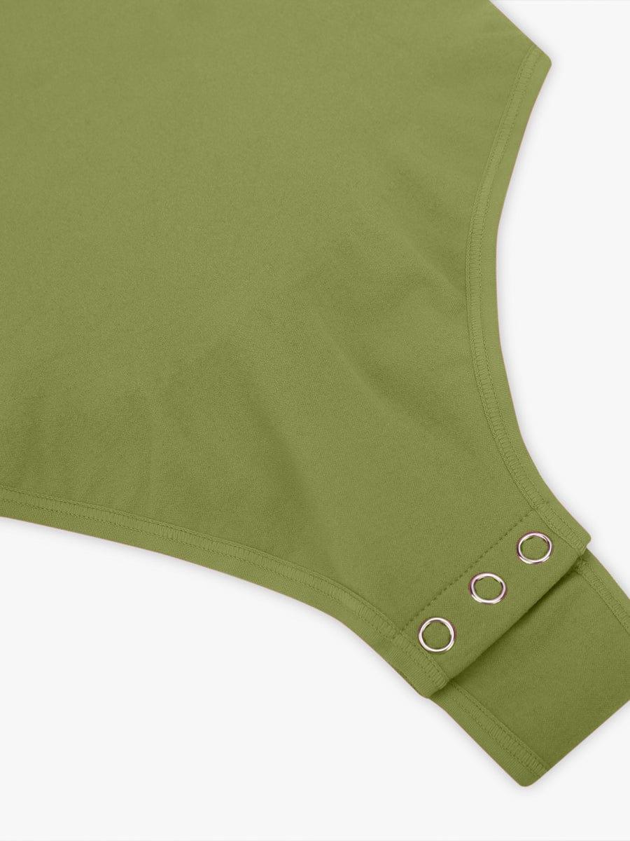 Seamless Bust Support Waist & Abdomen Shaping Thong Bodysuit -
