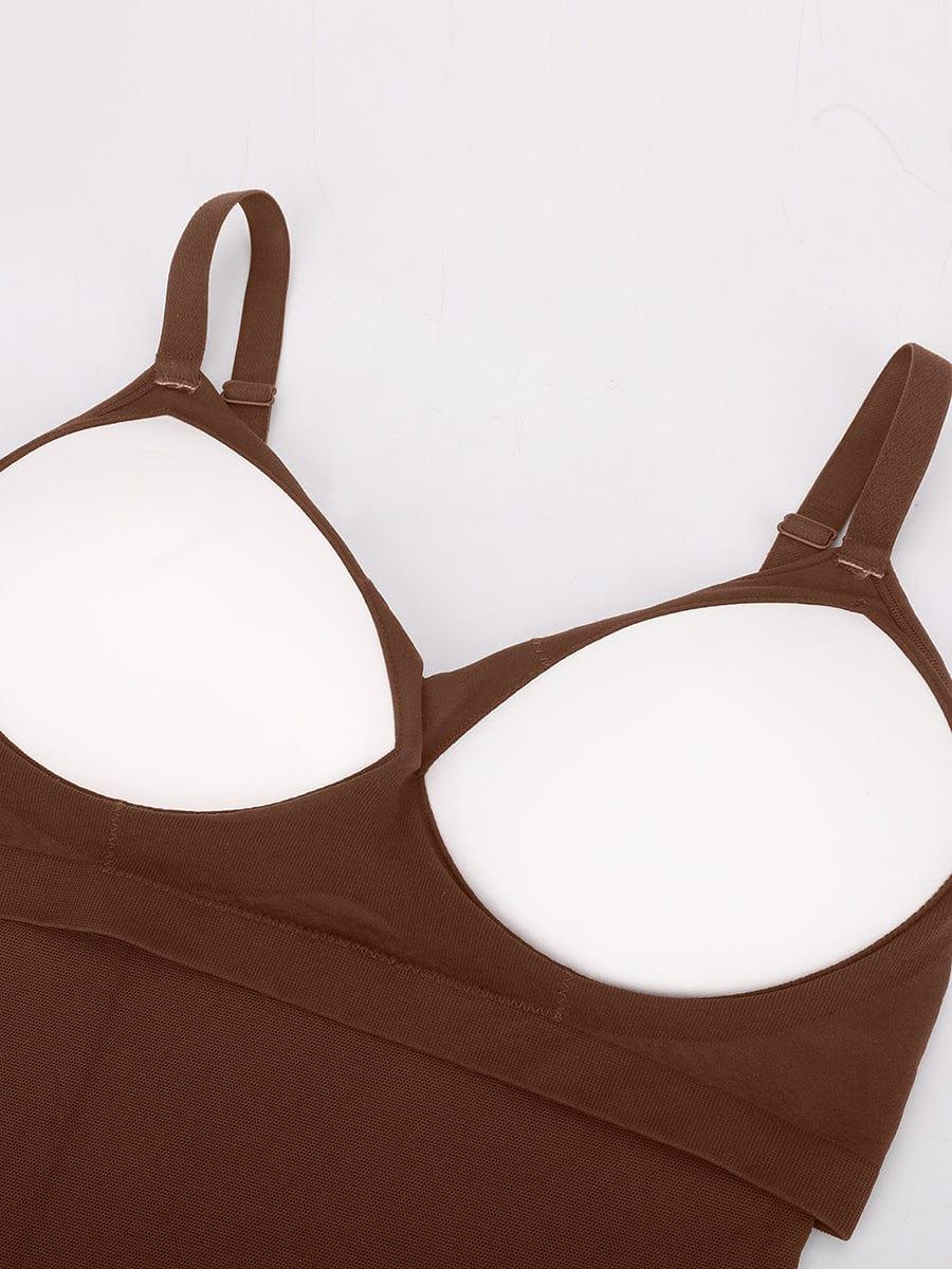 Seamless Thong Bodysuit with Built-In Bra & Tummy Control -