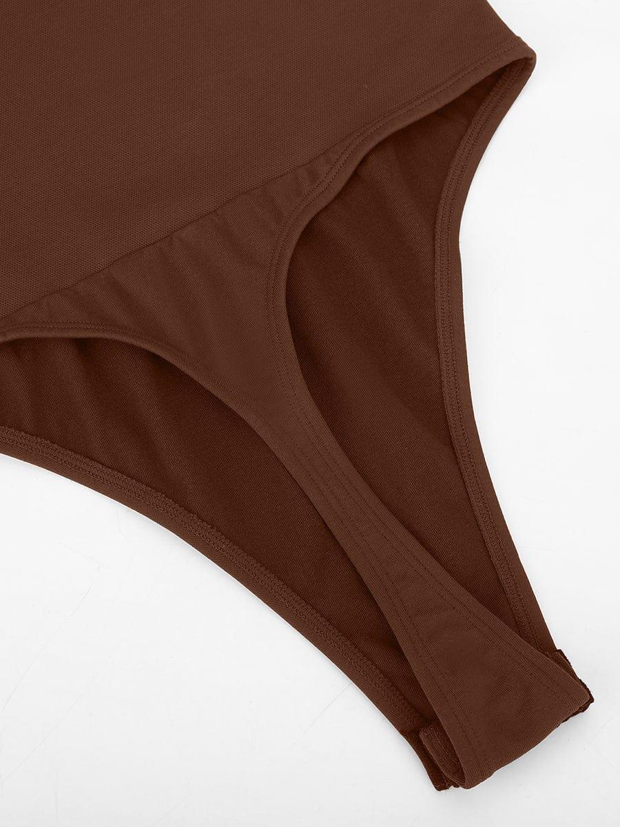 Seamless Thong Bodysuit with Built-In Bra & Tummy Control -