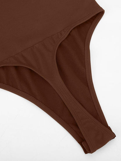 Seamless Thong Bodysuit with Built-In Bra & Tummy Control -