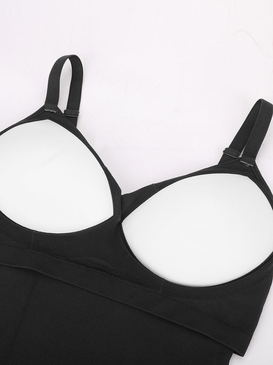 Seamless Thong Bodysuit with Built-In Bra & Tummy Control -