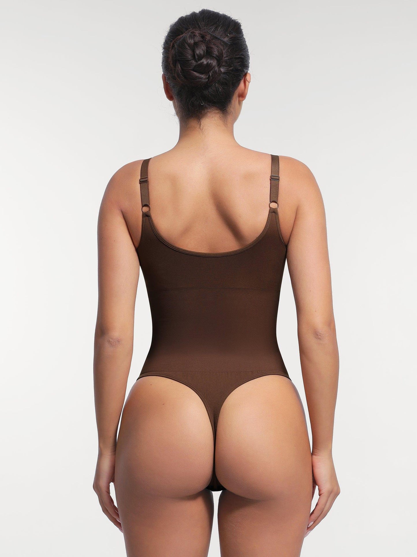 Seamless Thong Bodysuit with Built-In Bra & Tummy Control -
