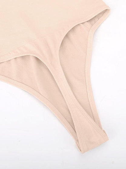Seamless Thong Bodysuit with Built-In Bra & Tummy Control -