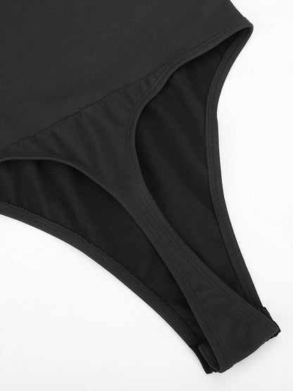 Seamless Thong Bodysuit with Built-In Bra & Tummy Control -